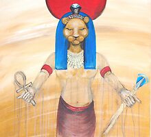 SEKHMET FIRE GODDESS by whittyart