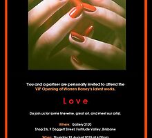 Invite to Warren Haney Solo exhibition by Warren Haney