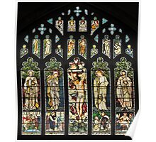 The East Window of Troutbeck Church, Cumbria Poster