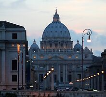 San Pietro di Notte, Roma/Italia by hjaynefoster