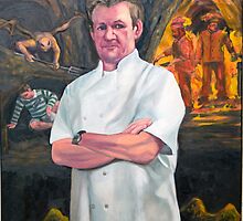Portrait of Chef Gordon Ramsay by Douglas Manry