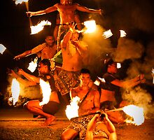 Fijian Fire Dancing by Belinda Doyle