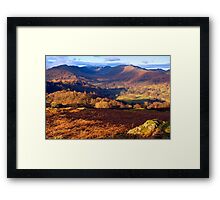 Fairfield from Loughrigg Fell - The Lake District Framed Print