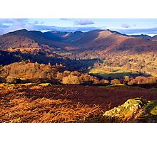 Fairfield from Loughrigg Fell - The Lake District Photographic Print