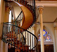 Loretto Chapel Miraculous stairs by Nancy Richard