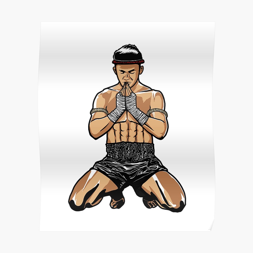 Muay Thai Poster By Jjsealion Redbubble