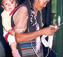 knitting while walking or vice-versa by jensNP