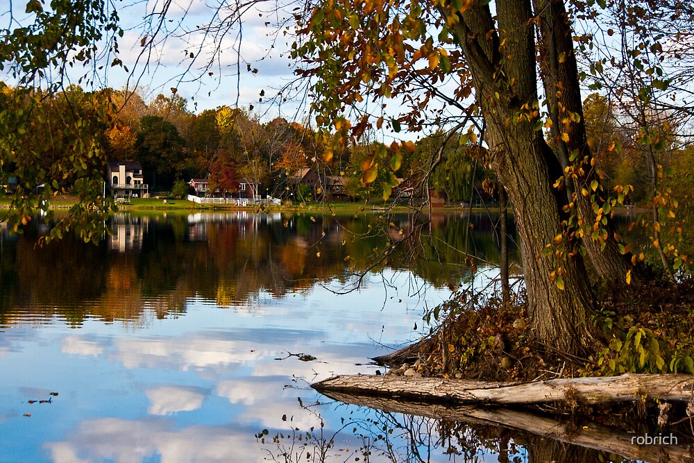 "Fall at Saddle Lake, Michigan" by robrich Redbubble