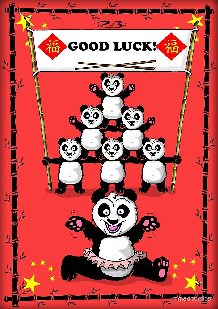 "Good luck pandas" by Richard Bell Redbubble