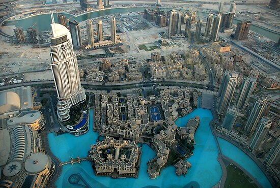View from Burj Khalifa Dubai by mojgan