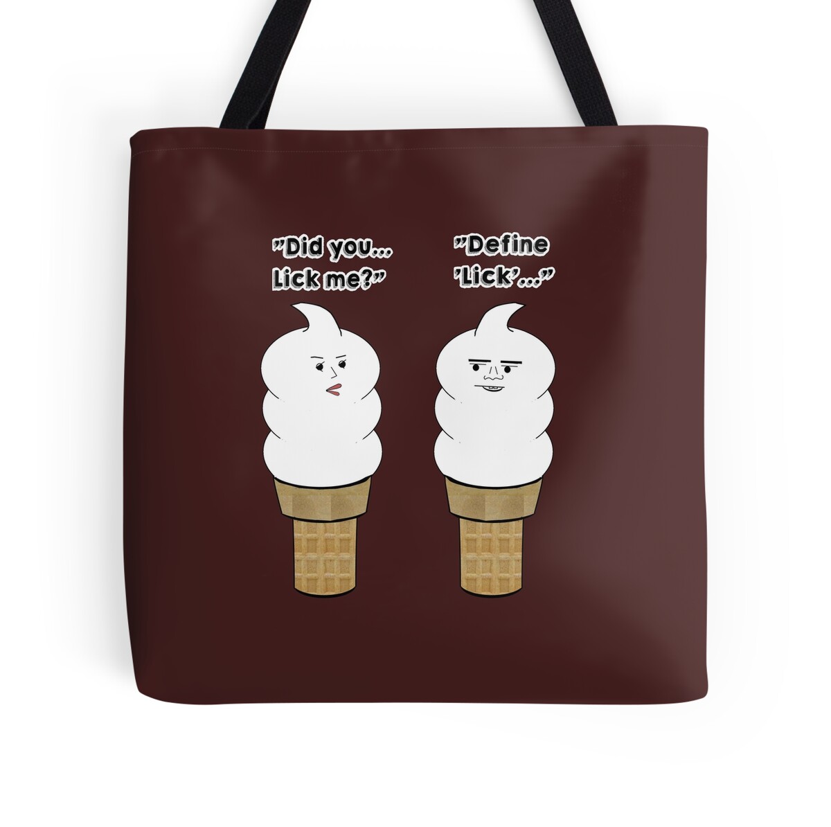 "Define 'Lick'" Tote Bags by atomicseasoning Redbubble