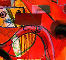 Anthropomorphism 06 Red series. by Michael West