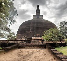 Abhayagiri Dagoba -Anurhadapura by Lilian Marshall