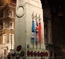 The Cenotaph at night by Dave Godden