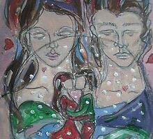 Christmas Vision Snow Globe by Anthea Slade