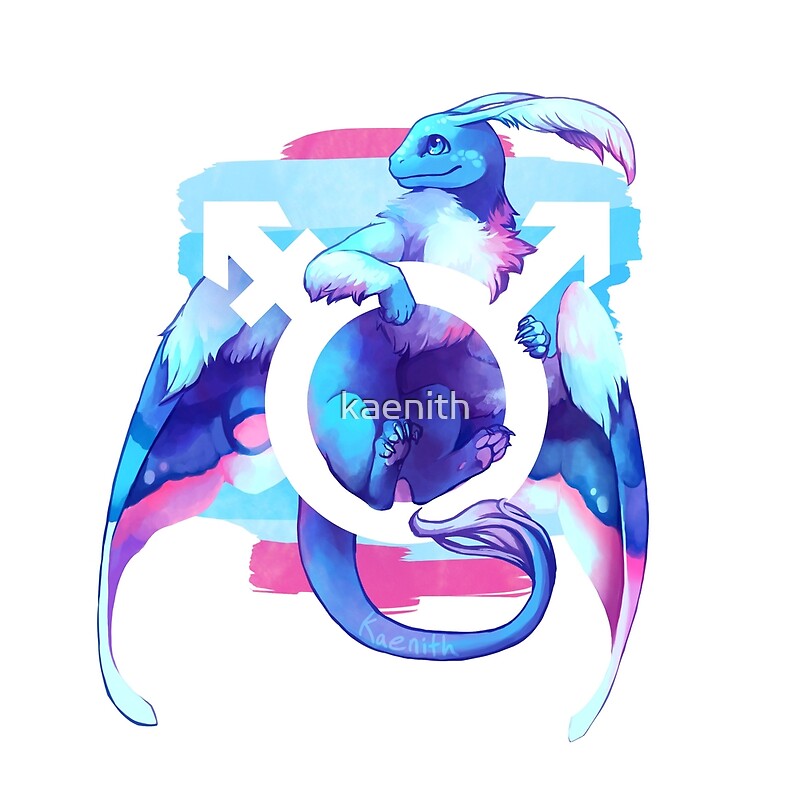 Transmasculine Pride Dragon By Kaenith Redbubble