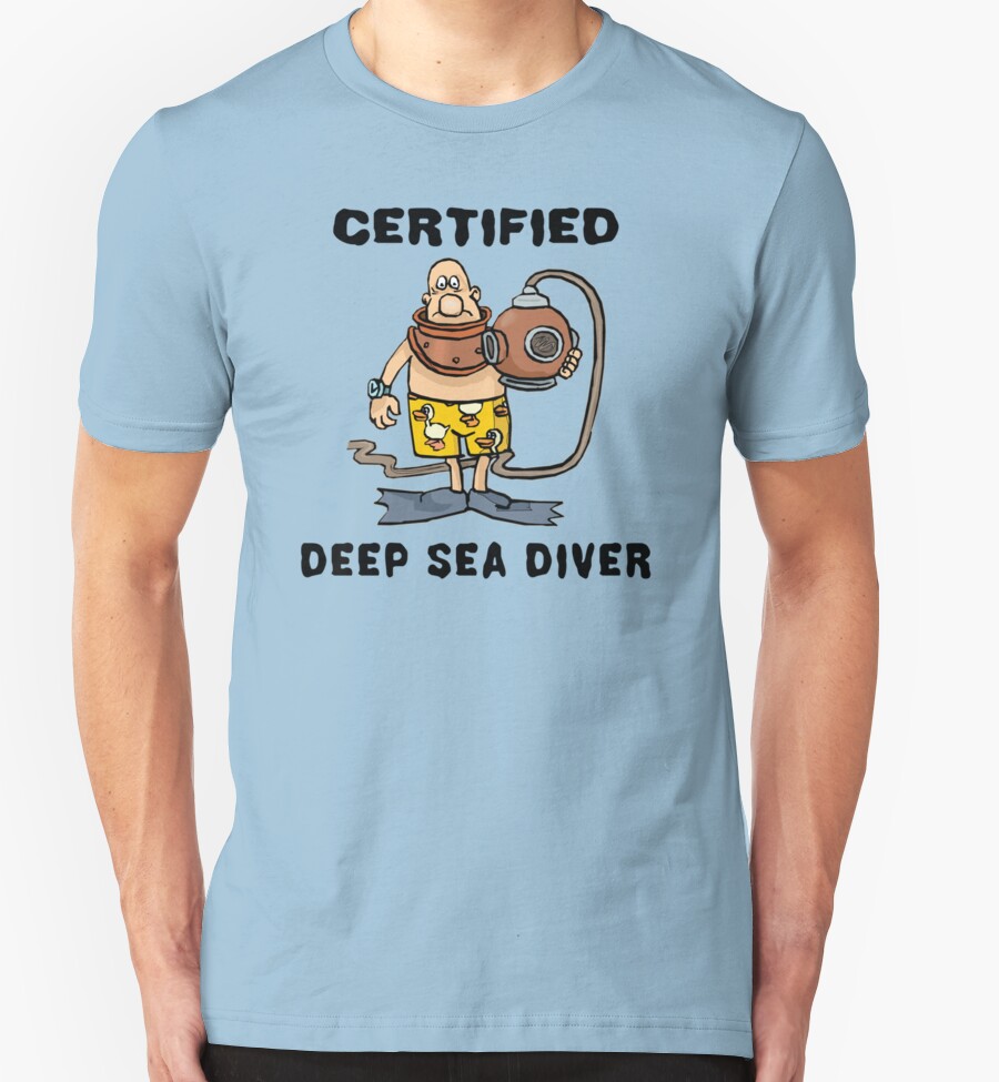 deep sea diver t shirt