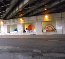 TEMP 32 sleeping under by pass by activtist