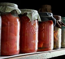 Ball Jars in a Row by Michael Herrfurth