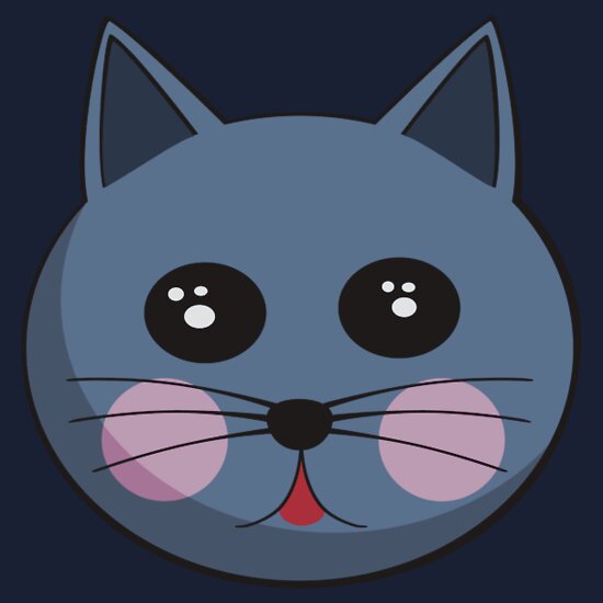 "Cartoon Cat Face" Stickers by mdkgraphics | Redbubble