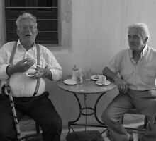 A Gents Morning Tea - Mykonos, Greece by MrHarriet