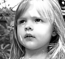 Sun Shining On Little Girl's Face by Evita