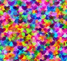 Hearts Full Of Color by Beatriz Cruz