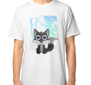 gray fox t shirt