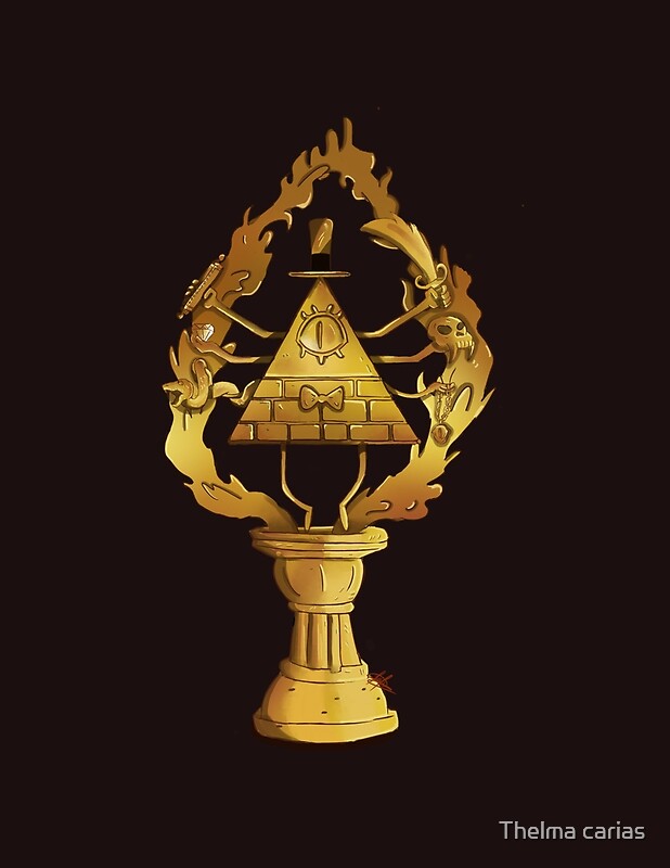 Bill Cipher Statue By Thelma Carias Redbubble