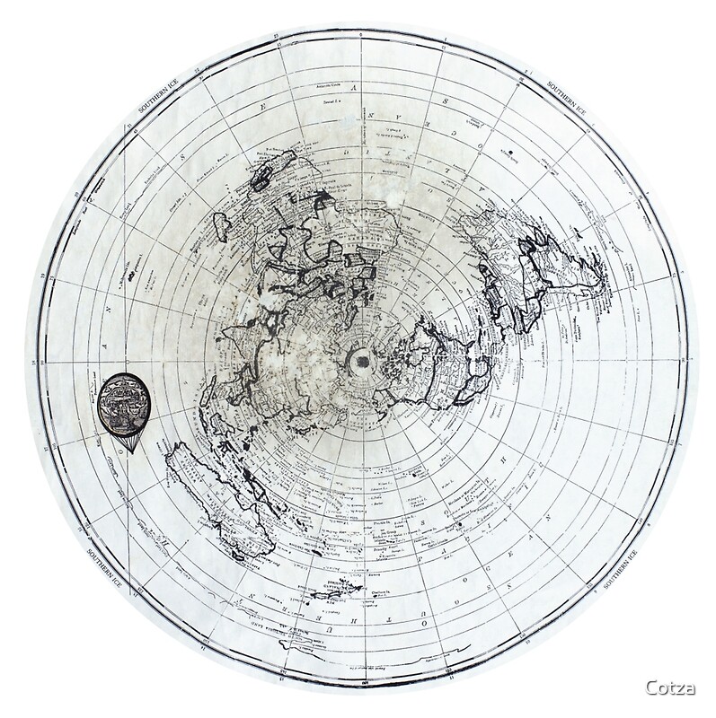 Flat Earth Theoryquot; Framed Prints by Cotza  Redbubble