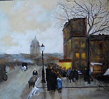Boulevard Henri IV, Sunset from Luigi Loir by Jsimone