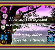 BELATED BIRTHDAY CARD by kevperan