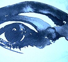 mascara trail #7..... in blue strictly no emotion by banrai