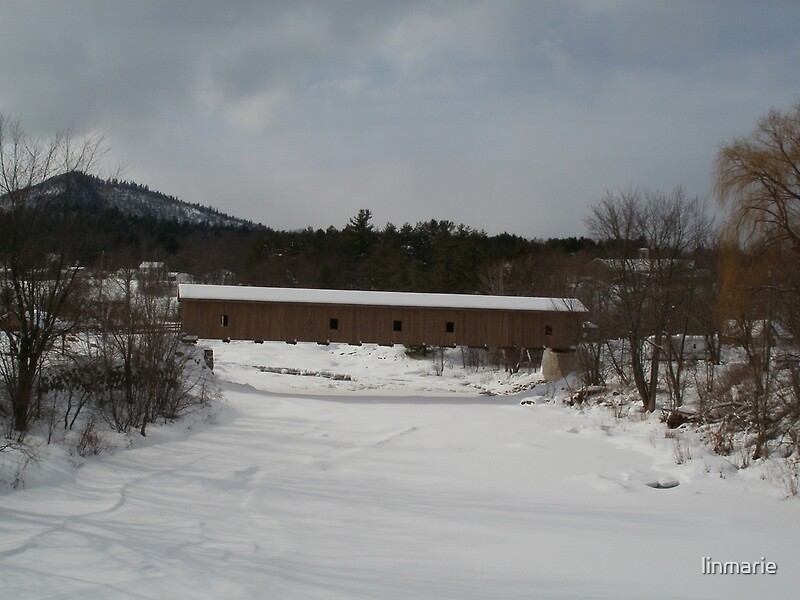 "Jay Covered Bridge, Jay NY, Adirondacks" by linmarie Redbubble