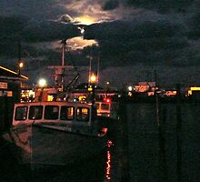 Moon Over Galilee - Rhode Island by Jack McCabe