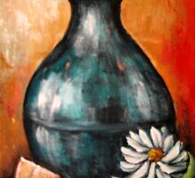 Blue Pottery by Pamela Plante