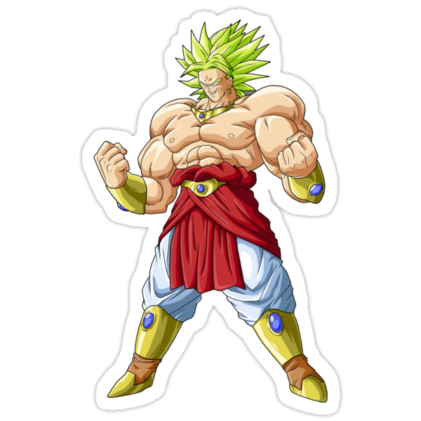 Broly The Legendary Super Saiyan Stickers By Plikacana Redbubble 1714