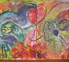 Dinosaur fantacy by Lise-Lotte Baarstroem Panaritis