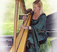 Harpist by Tony Cave