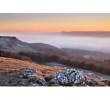 Scout Scar, Kendal - Temperature inversion Photographic Print