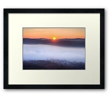 The inevitable sunset Framed Print