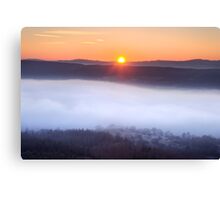 The inevitable sunset Canvas Print