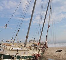 Beached Schooner by Nicole Jeffery