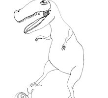 snail & T-Rex by dthaase