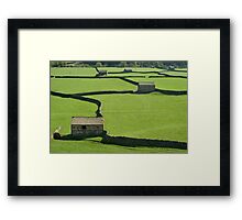 Gunnerside Barns - The Yorkshire Dales Framed Print