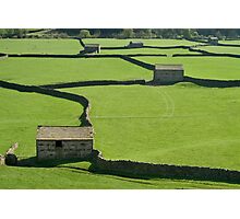 Gunnerside Barns - The Yorkshire Dales Photographic Print