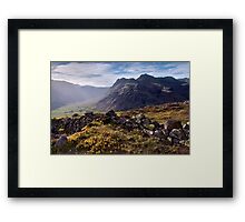 The Langdale Pikes from Side Pike Framed Print
