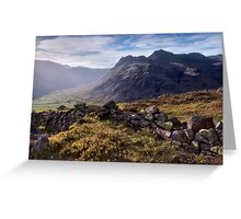 The Langdale Pikes from Side Pike Greeting Card