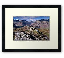 Bow Fell and the Langdale Pikes Framed Print