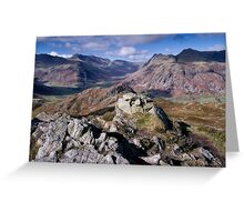 Bow Fell and the Langdale Pikes Greeting Card